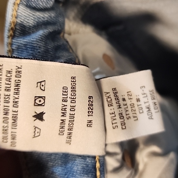 Lovers + Friends Jeans Ricky Low Rise Stretch Skinny in Denim Harper Blue 24 - Picture 10 of 10